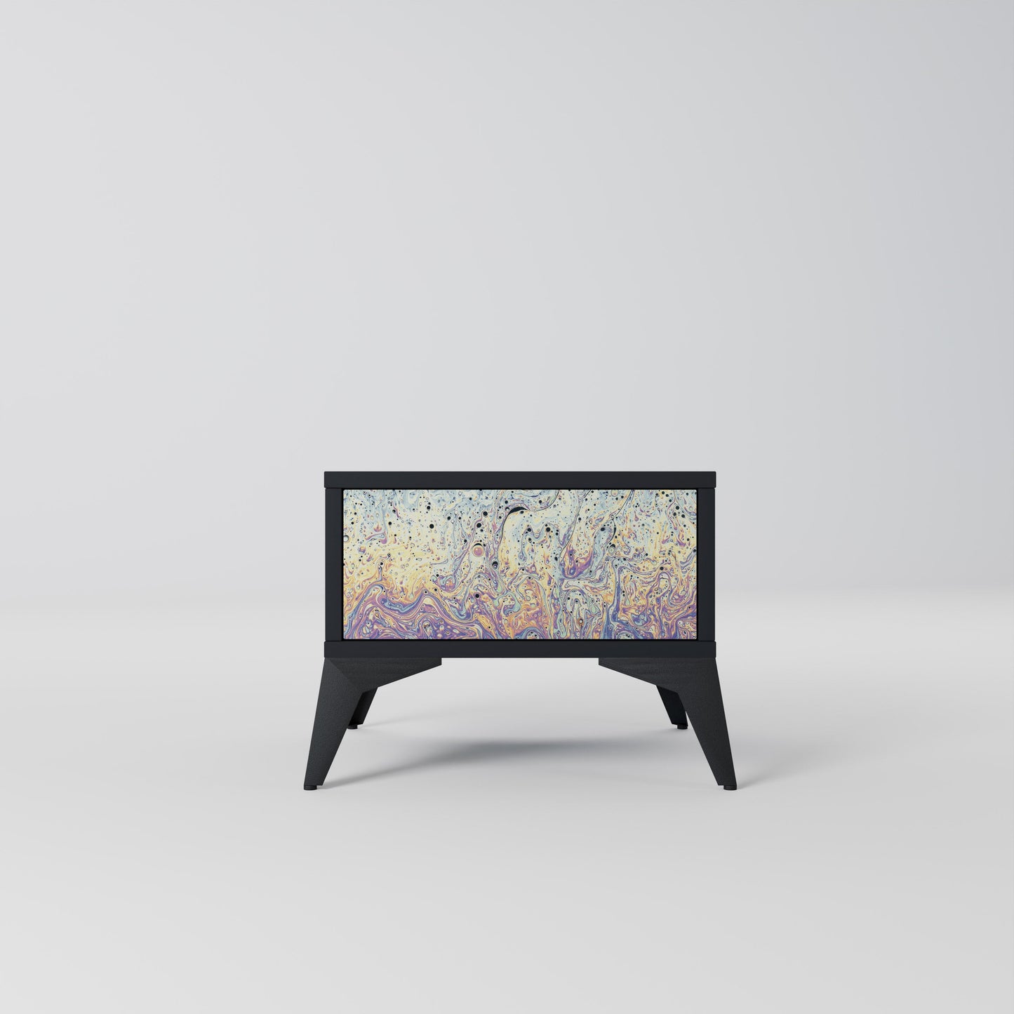 MOSAIC OF COLORS Nattduksbord i svart finish