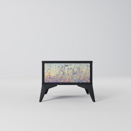 MOSAIC OF COLORS Nattduksbord i svart finish