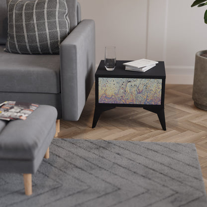 MOSAIC OF COLORS Nattduksbord i svart finish