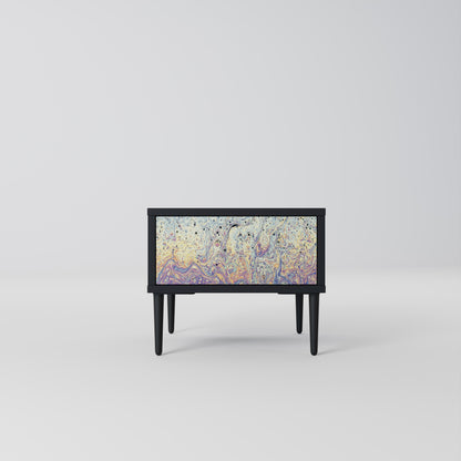 MOSAIC OF COLORS Nattduksbord i svart finish