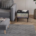 MOSAIC OF COLORS Nattduksbord i svart finish