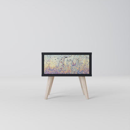 MOSAIC OF COLORS Nattduksbord i svart finish