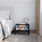 COOL STORY Nattduksbord i svart finish