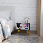 COOL STORY Nattduksbord i svart finish