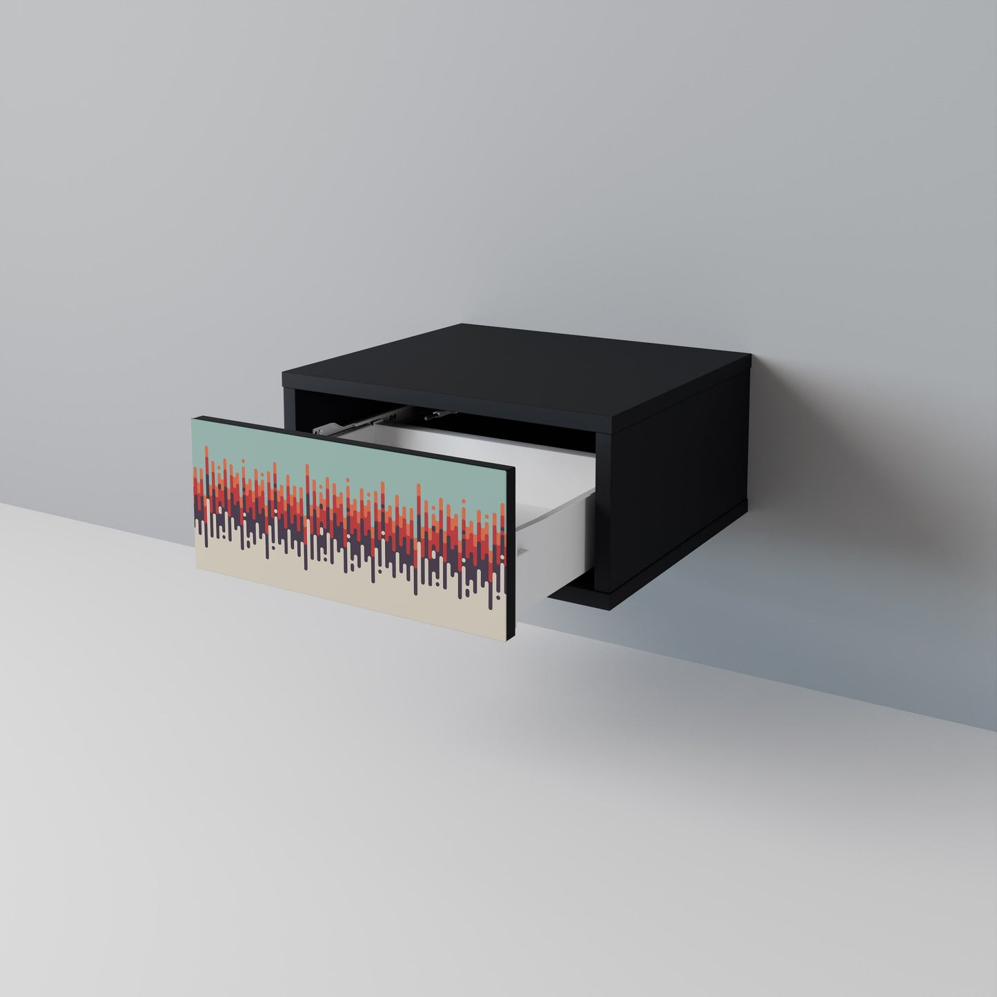 CHROMA CONTOURS Nattduksbord i svart finish