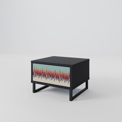 CHROMA CONTOURS Nattduksbord i svart finish