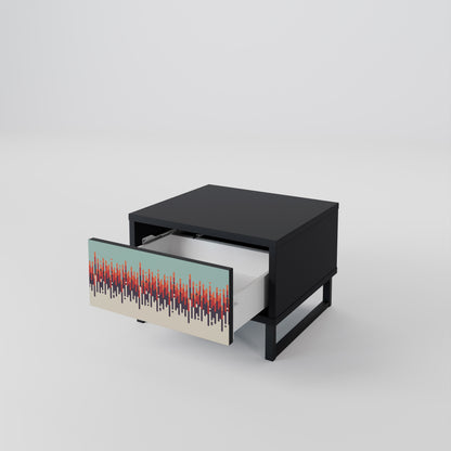 CHROMA CONTOURS Nattduksbord i svart finish