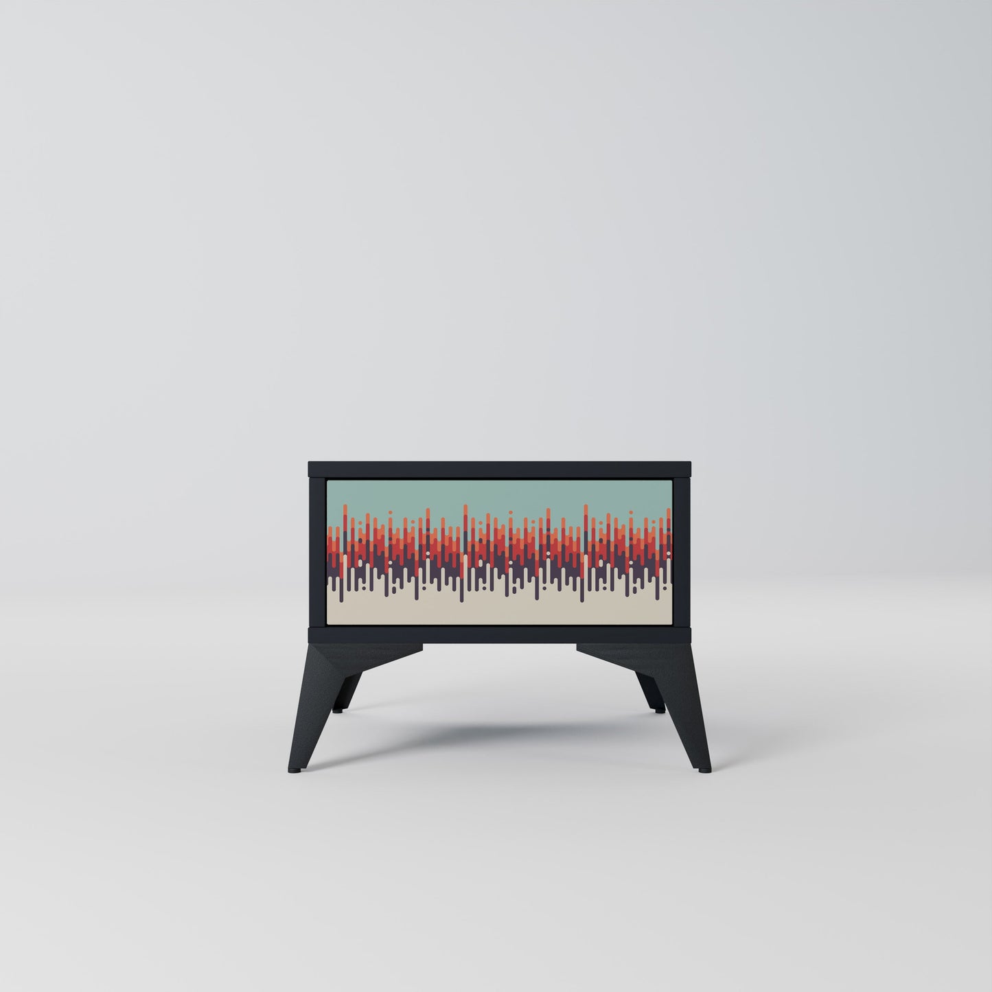 CHROMA CONTOURS Nattduksbord i svart finish