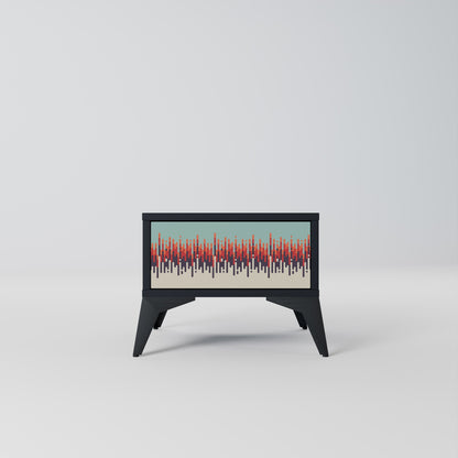 CHROMA CONTOURS Nattduksbord i svart finish