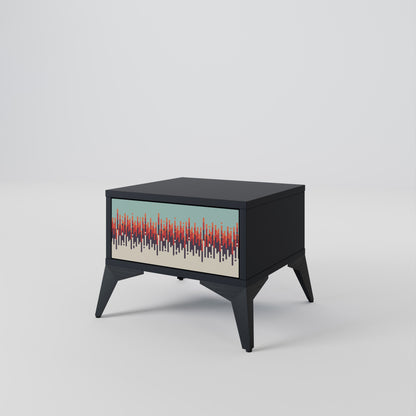 CHROMA CONTOURS Nattduksbord i svart finish
