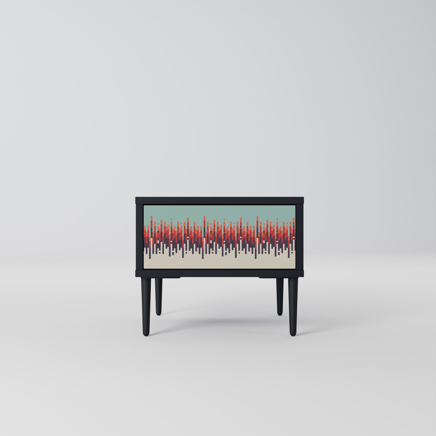 CHROMA CONTOURS Nattduksbord i svart finish