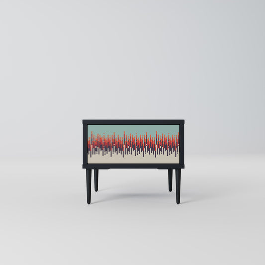 CHROMA CONTOURS Nattduksbord i svart finish