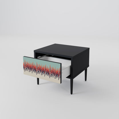 CHROMA CONTOURS Nattduksbord i svart finish