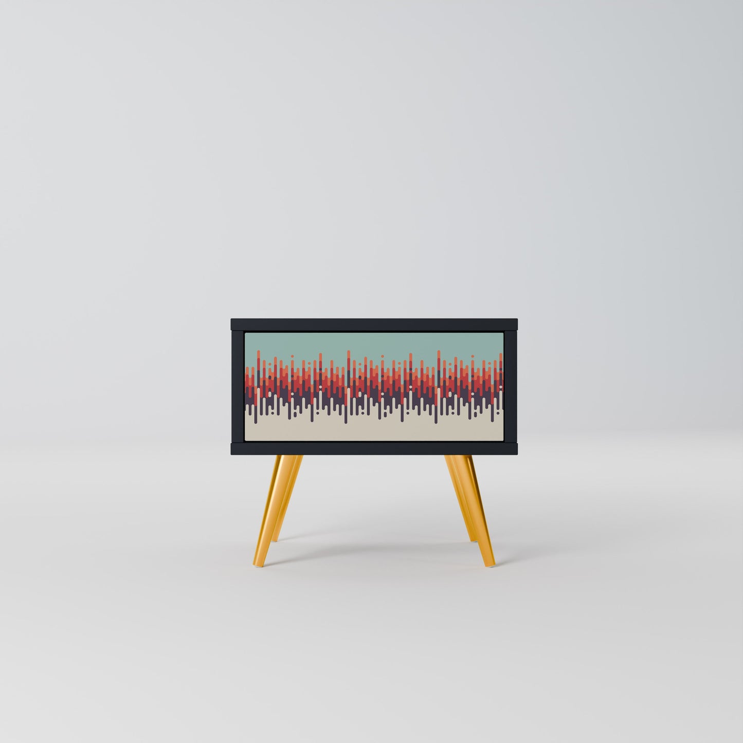 CHROMA CONTOURS Nattduksbord i svart finish