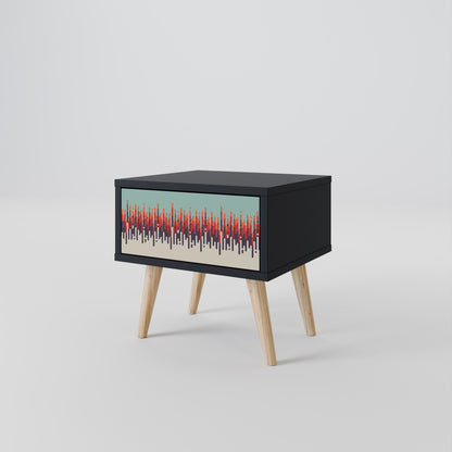 CHROMA CONTOURS Nattduksbord i svart finish