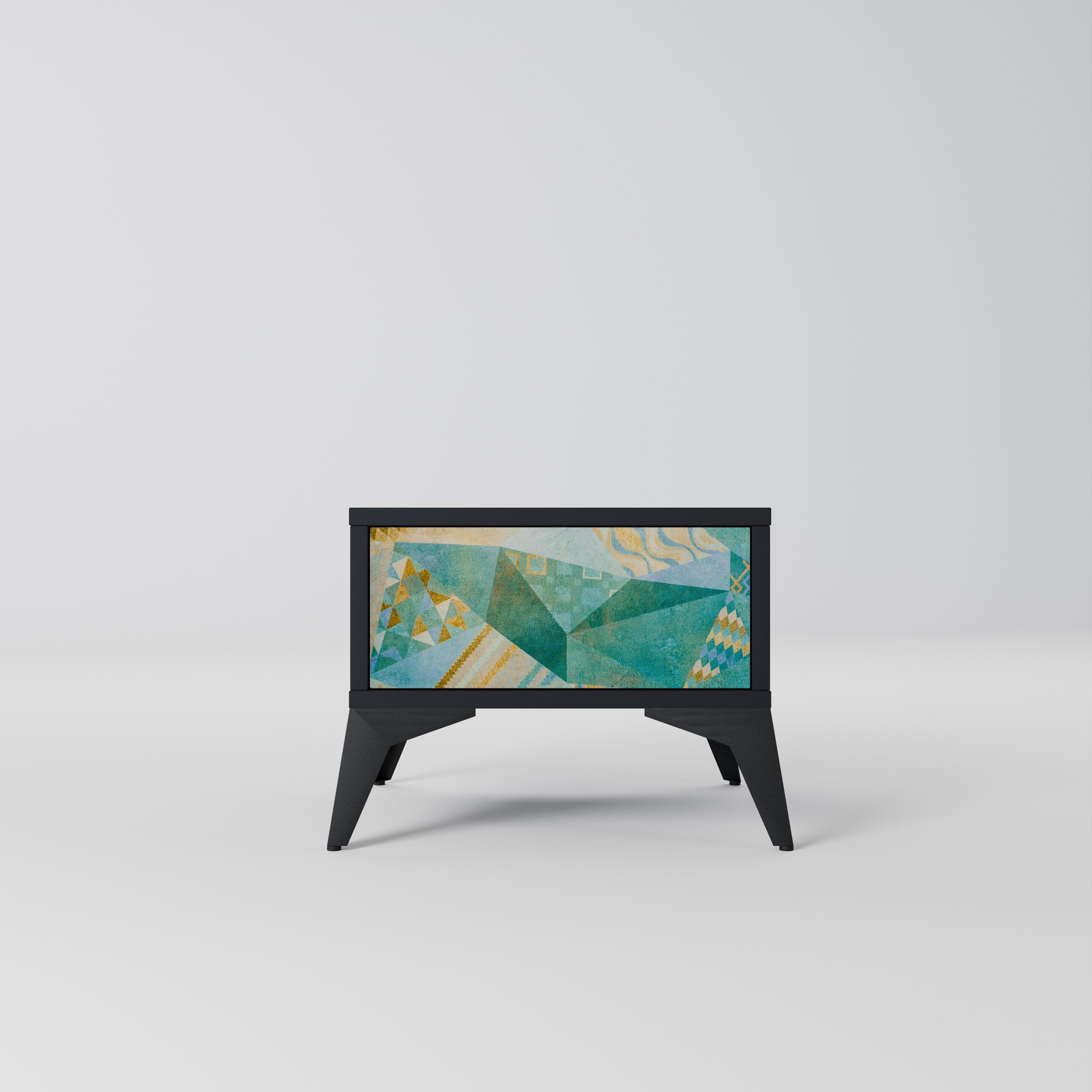 SPECTRUM SPLENDOR nattduksbord i svart finish