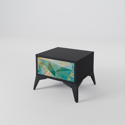 SPECTRUM SPLENDOR nattduksbord i svart finish