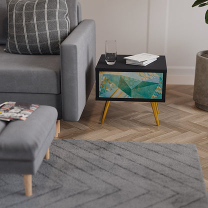 SPECTRUM SPLENDOR nattduksbord i svart finish