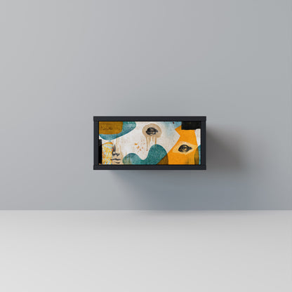 ABSTRACT FACES nattduksbord i svart finish