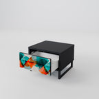 Circular Rhapsody nattduksbord i svart finish