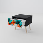 Circular Rhapsody nattduksbord i svart finish