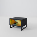 GENOMSNITTANDE SHARPNESS Nattduksbord i svart finish