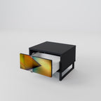 GENOMSNITTANDE SHARPNESS Nattduksbord i svart finish