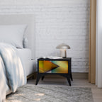 GENOMSNITTANDE SHARPNESS Nattduksbord i svart finish