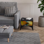 GENOMSNITTANDE SHARPNESS Nattduksbord i svart finish