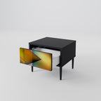 GENOMSNITTANDE SHARPNESS Nattduksbord i svart finish