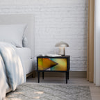 GENOMSNITTANDE SHARPNESS Nattduksbord i svart finish