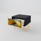 GENOMSNITTANDE SHARPNESS Nattduksbord i svart finish