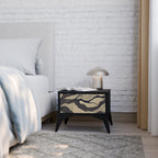 UNIFIED FRAGMENTS Nattduksbord i svart finish