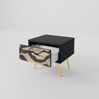 UNIFIED FRAGMENTS Nattduksbord i svart finish