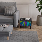 Nattduksbord i svart finish, COLD SHOWCASE