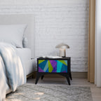 Nattduksbord i svart finish, COLD SHOWCASE