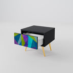 Nattduksbord i svart finish, COLD SHOWCASE