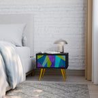 Nattduksbord i svart finish, COLD SHOWCASE