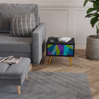 Nattduksbord i svart finish, COLD SHOWCASE