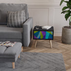 Nattduksbord i svart finish, COLD SHOWCASE