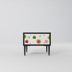 COLORFUL COSMOS Nightstand in Black Finish
