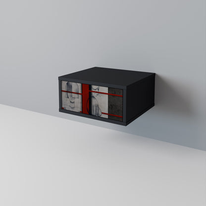 GRAY FIGURES Nightstand in Black Finish