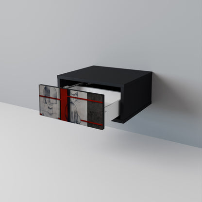 GRAY FIGURES Nightstand in Black Finish