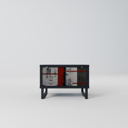 GRAY FIGURES Nightstand in Black Finish