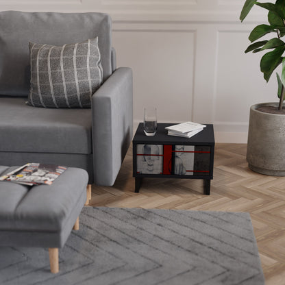 GRAY FIGURES Nightstand in Black Finish