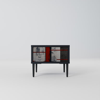 GRAY FIGURES Nightstand in Black Finish