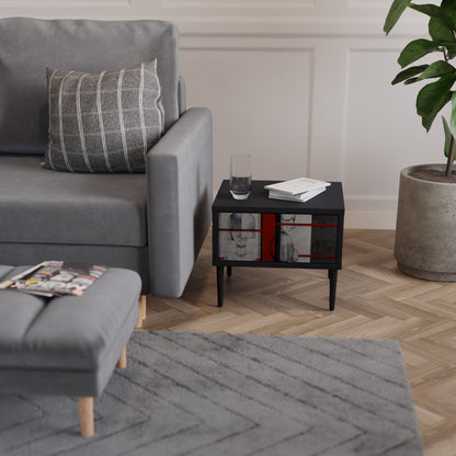 GRAY FIGURES Nightstand in Black Finish