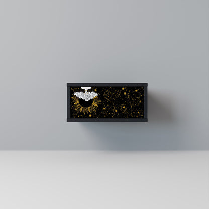 STELLAR CONSTELLATIONS Nightstand in Black Finish