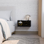 STELLAR CONSTELLATIONS Nattduksbord i svart finish