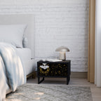 STELLAR CONSTELLATIONS Nattduksbord i svart finish